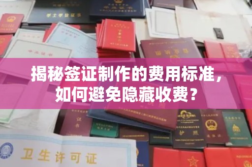 大竹揭秘签证制作的费用标准，如何避免隐藏收费？